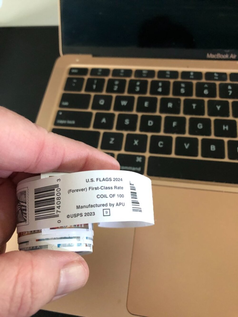 5 Rolls of 100, 500 Total Stamps, Never Expire, Holiday Card Season Is Coming - Picture 5 of 12